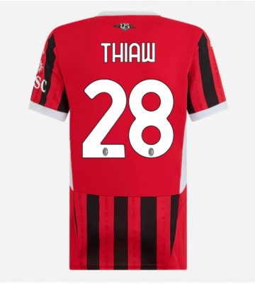 AC Milan Malick Thiaw #28 Primera Equipación Mujer 2024-25 Manga Corta